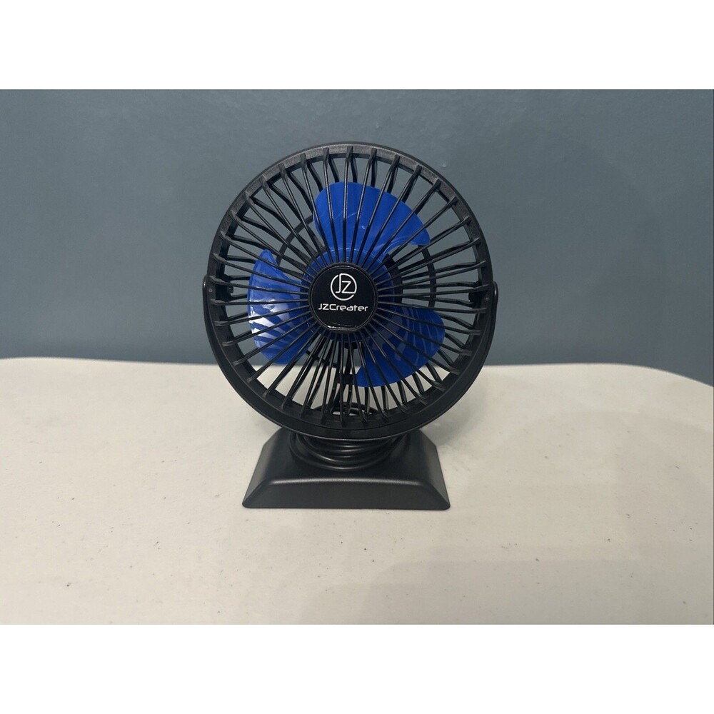 Jzcreater USB Desk Fan, Mini Fan Portable, 3 Speeds Desktop Table Cooling Fan